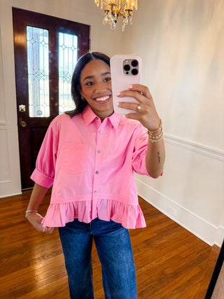 Sunny Disposition Peplum Top