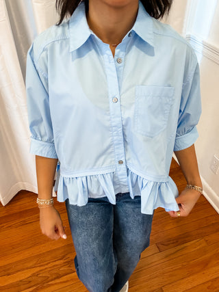 Sunny Disposition Peplum Top