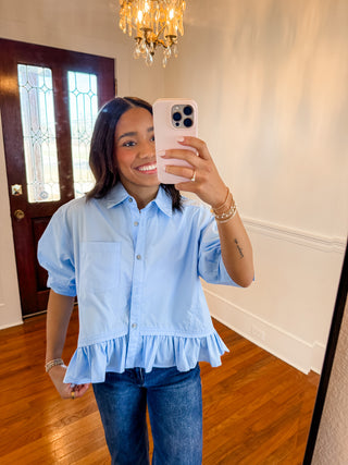 Sunny Disposition Peplum Top
