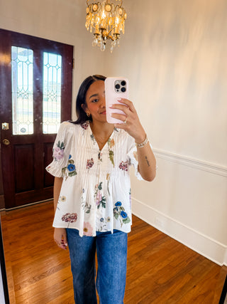 Morning Meadow Smocked Blouse