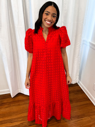 Southern Charm Eyelet Midi