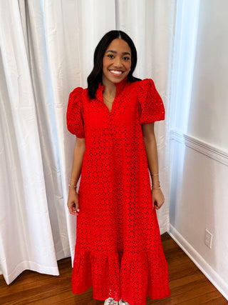 Southern Charm Eyelet Midi