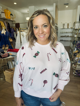 Christmas Candy Sweatshirt
