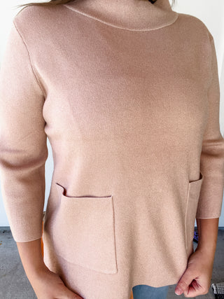 Shimmer & Shine Mock Neck Sweater