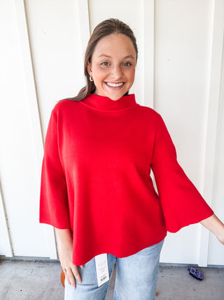 Mistletoe Magic Mock Neck Sweater