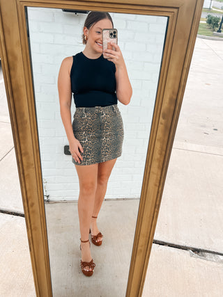 LEOPARD SKIRT