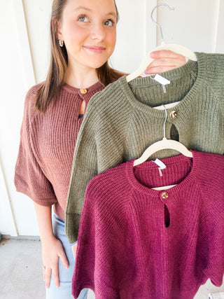 The London Knit Poncho Top