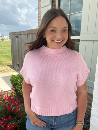 Bubblegum Cropped Sweater