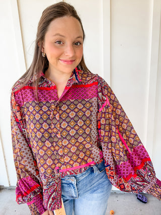 The Marigold Mosaic Blouse