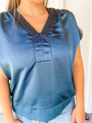 The Harper Satin Top