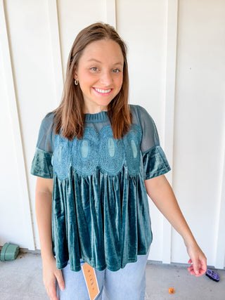 Eden Velvet Top