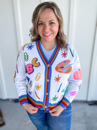 Happy Classroom Cardigan