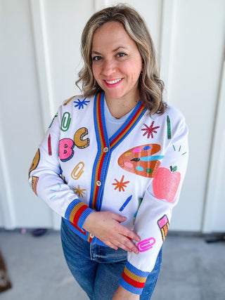 Happy Classroom Cardigan