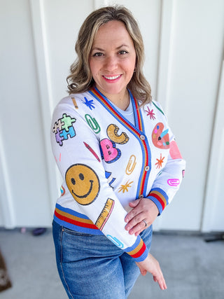 Happy Classroom Cardigan