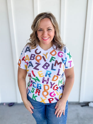 ABC Rainbow Tee