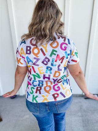 ABC Rainbow Tee