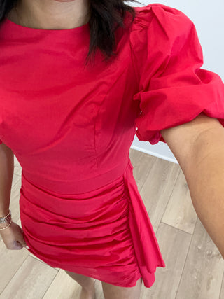 Scarlet Soirée Mini Dress