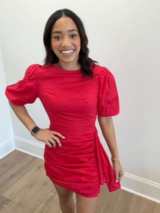 Scarlet Soirée Mini Dress