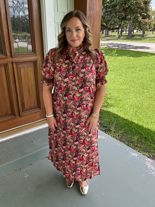 Scarlett Garden Midi Dress