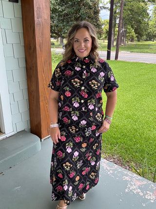 Roselyn Floral Midi Skirt