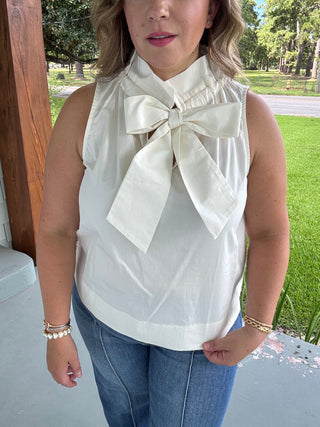 Ivory Bow Moment Blouse