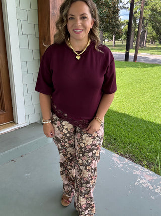 Camille Vintage Floral Pants
