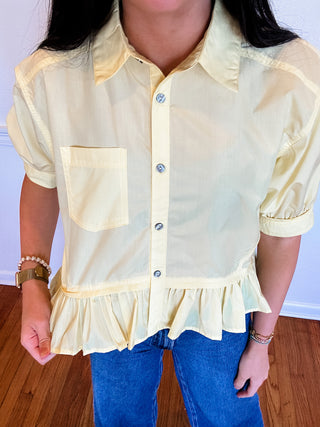 Sunny Disposition Peplum Top