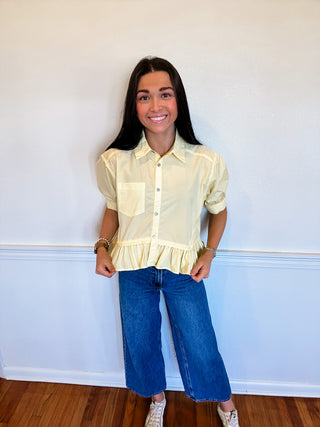 Sunny Disposition Peplum Top