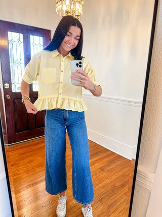 Sunny Disposition Peplum Top