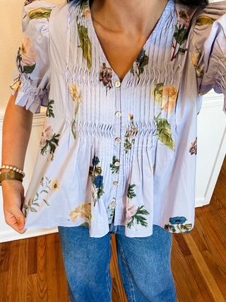 Morning Meadow Smocked Blouse