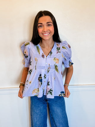 Morning Meadow Smocked Blouse