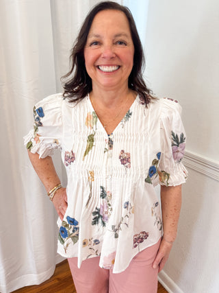 Morning Meadow Smocked Blouse