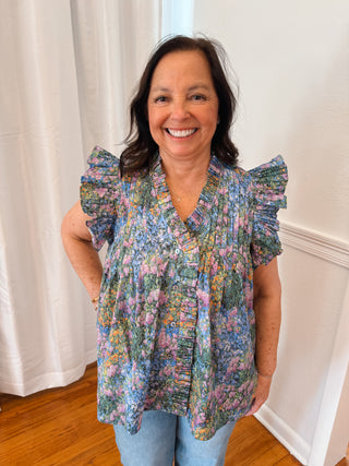 Meadow Muse Ruffle Blouse