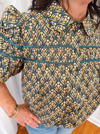 Olive Trellis Top