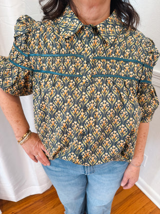 Olive Trellis Top