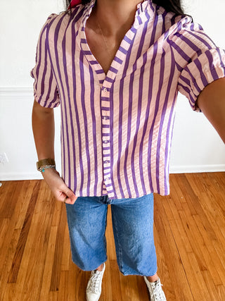Lavender Lane Stripe Top