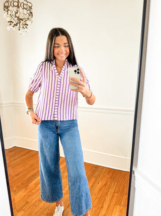 Lavender Lane Stripe Top