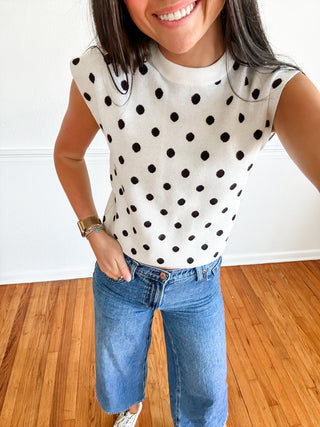 Classic Dot Knit Top