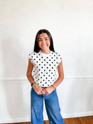 Classic Dot Knit Top