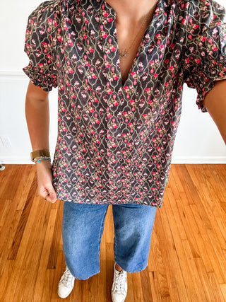 Garden Path Puff Sleeve Top