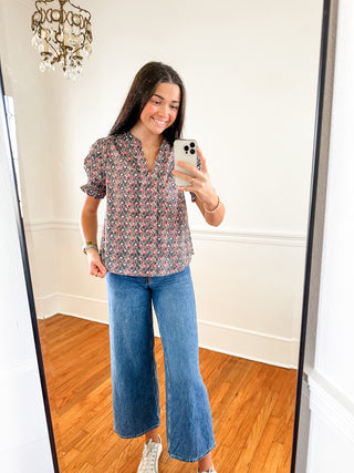Garden Path Puff Sleeve Top