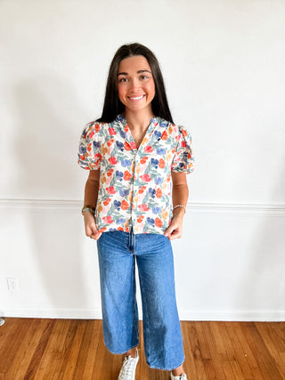 Garden Party Puff Sleeve Top