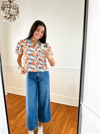 Garden Party Puff Sleeve Top