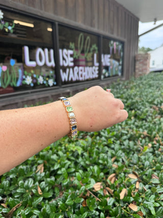 Gemstone Glow Stretch Bracelet