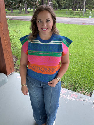 Color Pop Sweater Vest