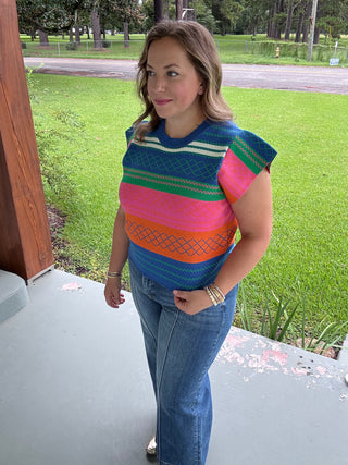 Color Pop Sweater Vest