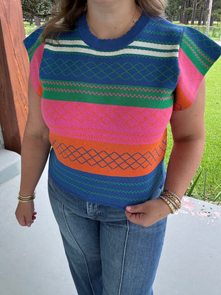 Color Pop Sweater Vest