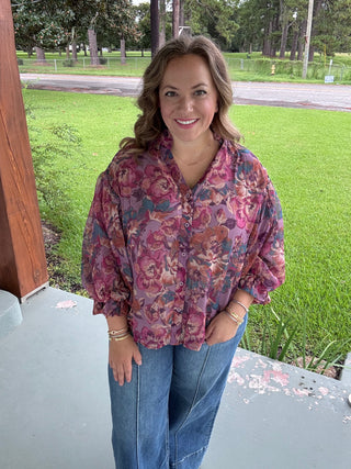 Rosalind Floral Button Blouse