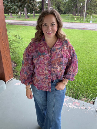 Rosalind Floral Button Blouse
