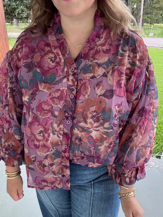 Rosalind Floral Button Blouse